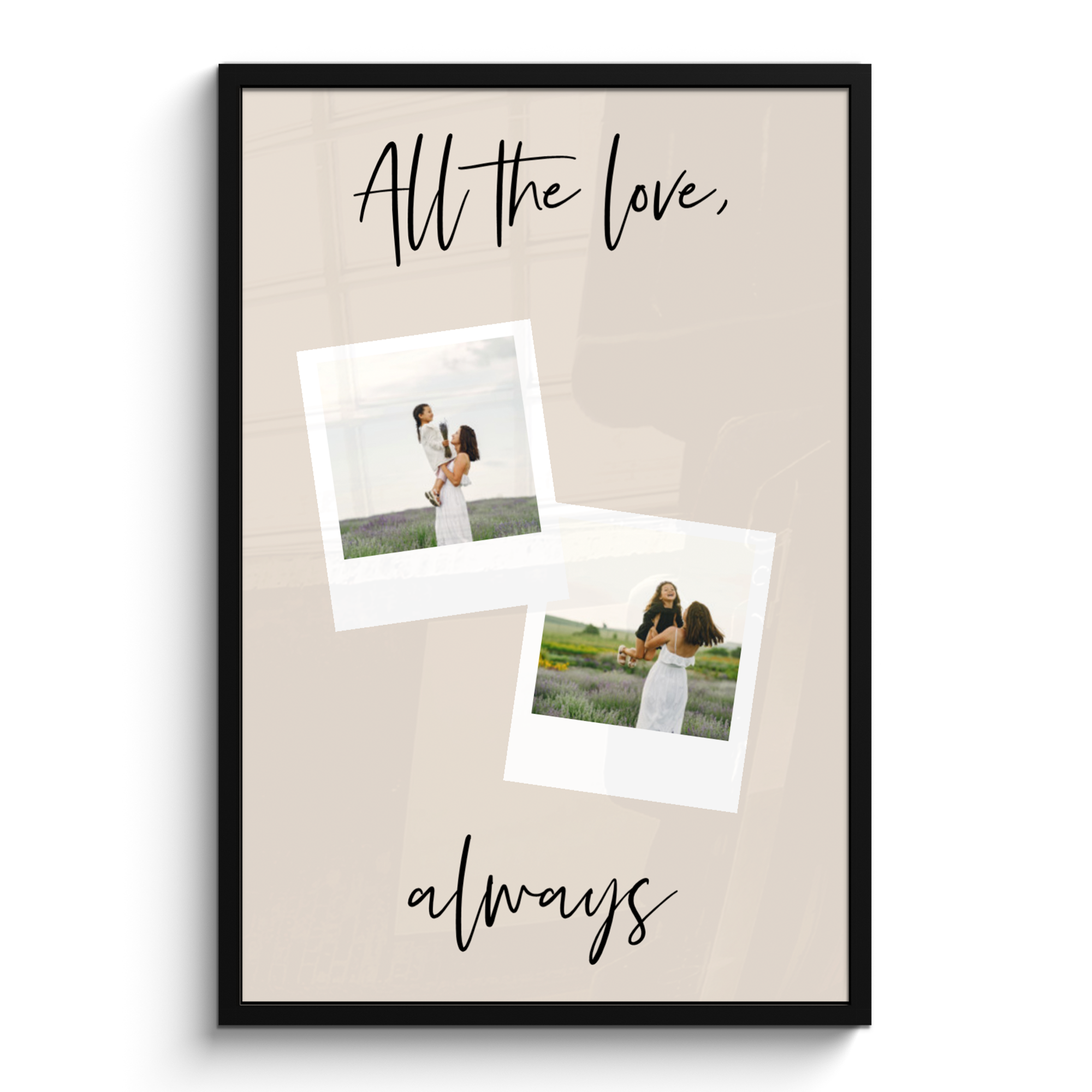 Foto in lijst All the love always