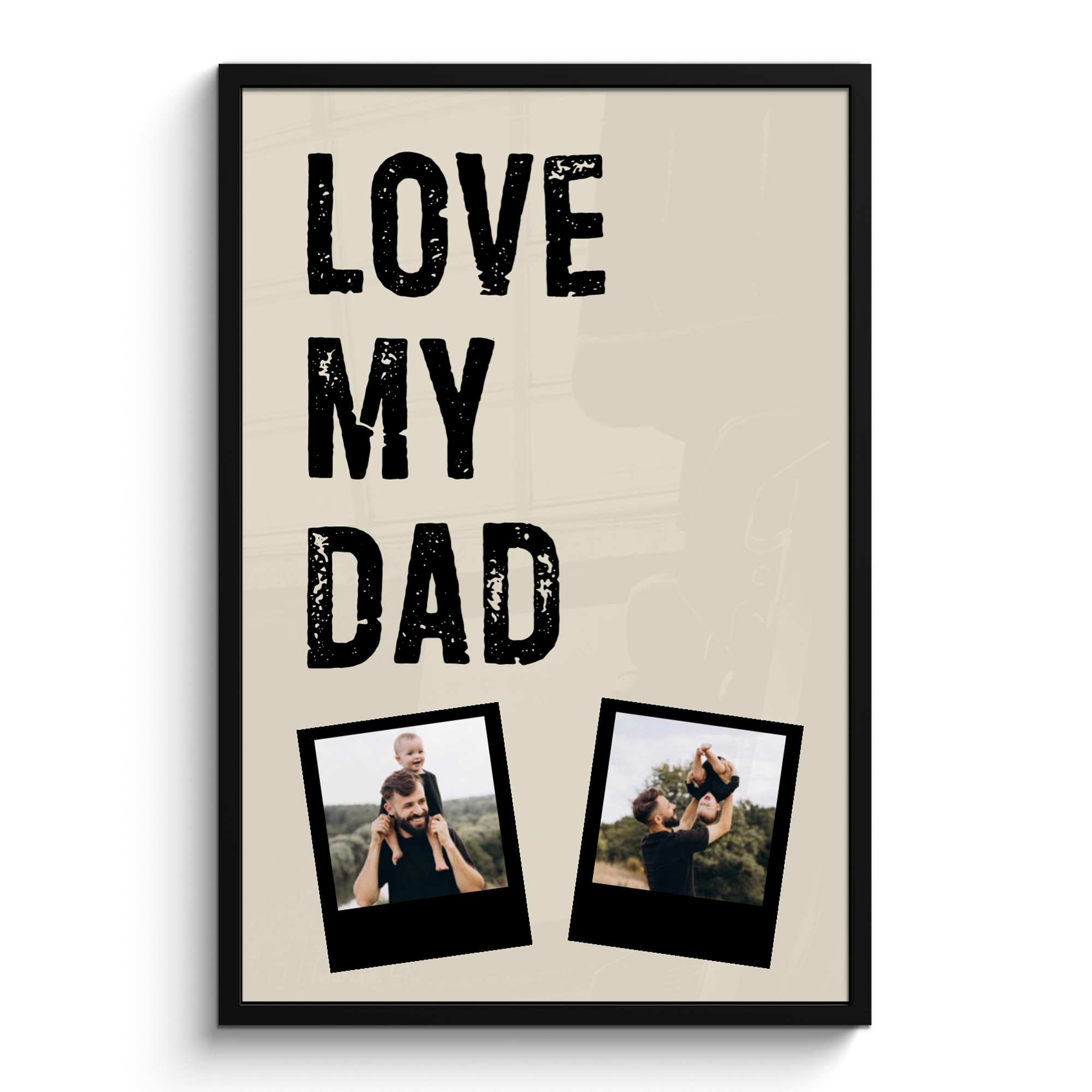 Foto in lijst Love dad 2 polaroids