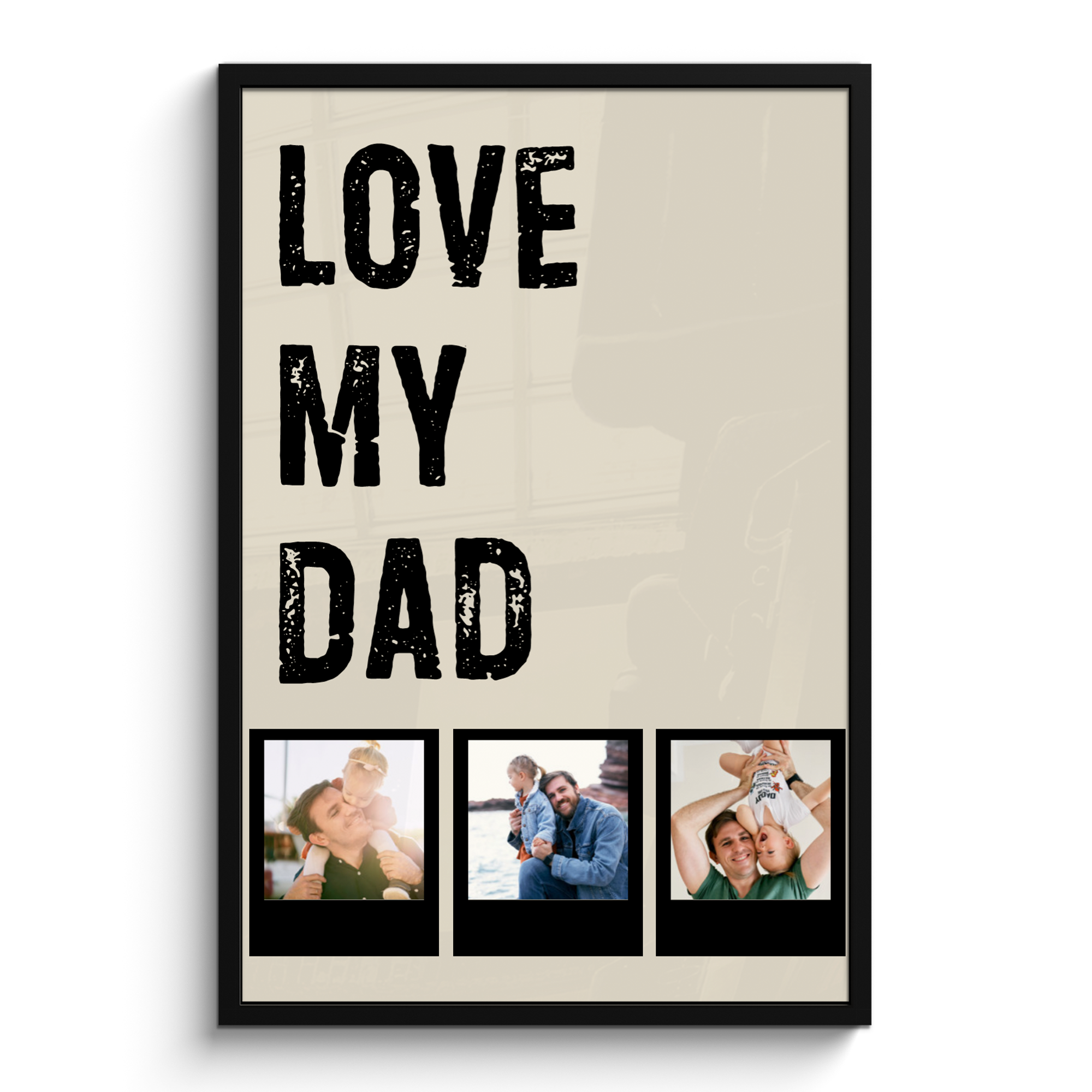 Foto in lijst Love dad 3 polaroids