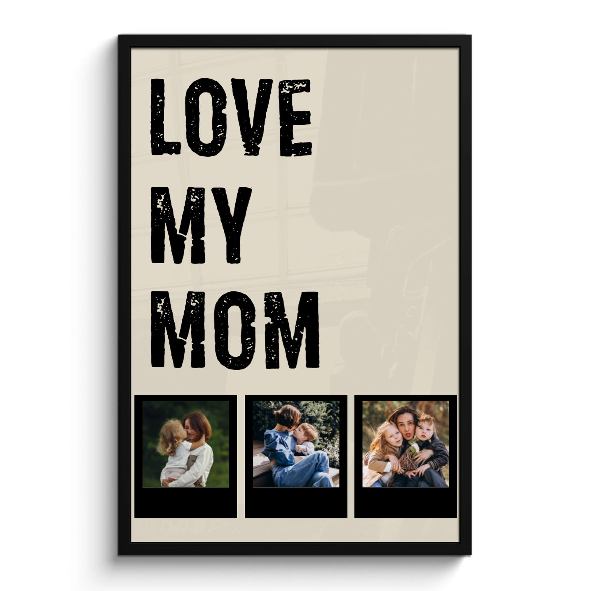 Foto in lijst Love mom 3 polaroids