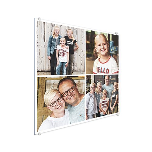 Fotocollage op glas