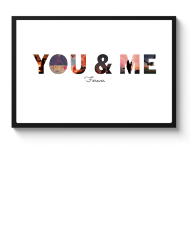 Poster met lijst – You & Me