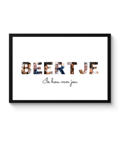 Letter collage beertje