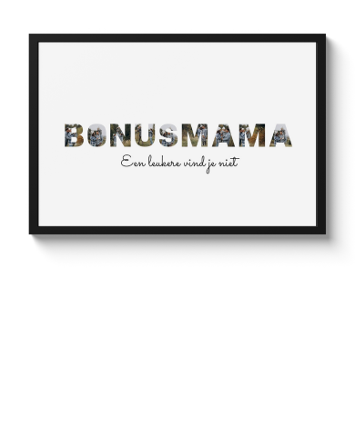 Letter collage - Bonusmama