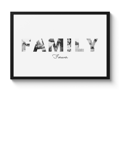 Letter collage - Family
