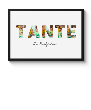 Letter collage - Tante
