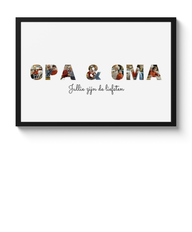Letter collage - Opa & Oma