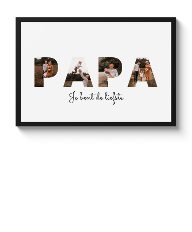 Letter collage papa