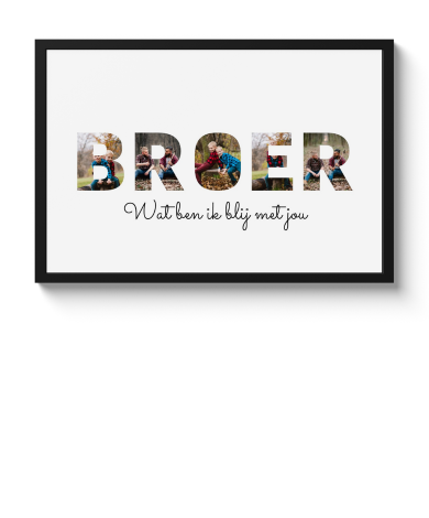 Letter collage - Broer
