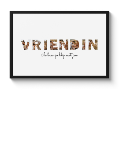 Letter collage – Vriendin
