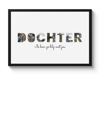 Letter collage – Dochter