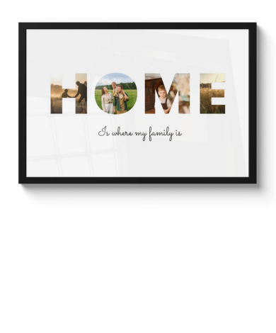 Poster met lijst - Home