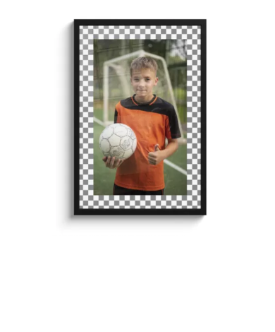 Foto in lijst - Blokjes