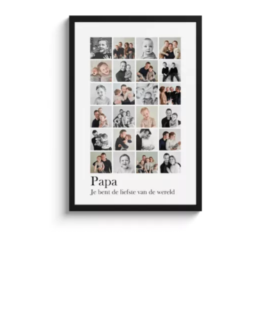 Foto in lijst - Collage Papa