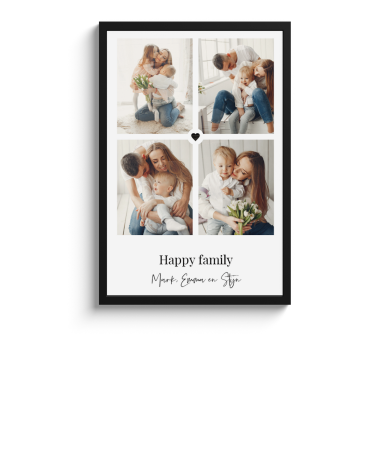 Foto in lijst - Collage met hartje