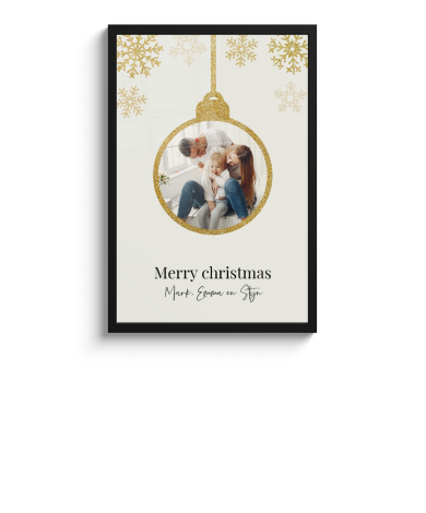 Foto in lijst - Kerstbal