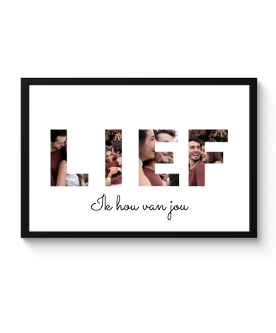 Letter collage lief