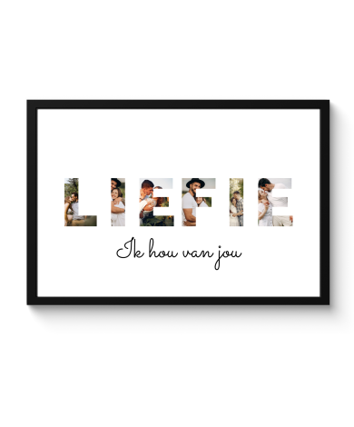Letter collage liefie