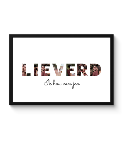 Letter collage lieverd