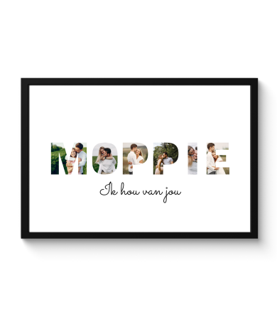 Letter collage moppie