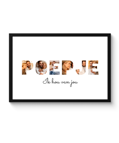 Letter collage poepje