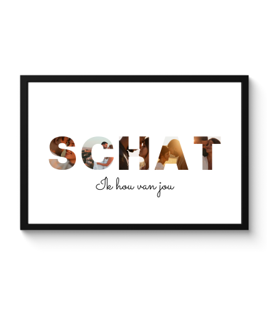 Letter collage schat