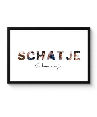 Letter collage schatje