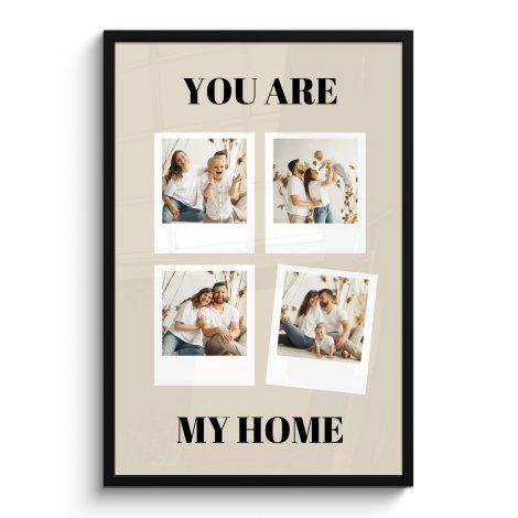 Poster met lijst - You are my home