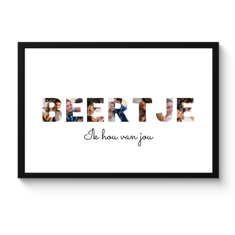 Letter collage beertje