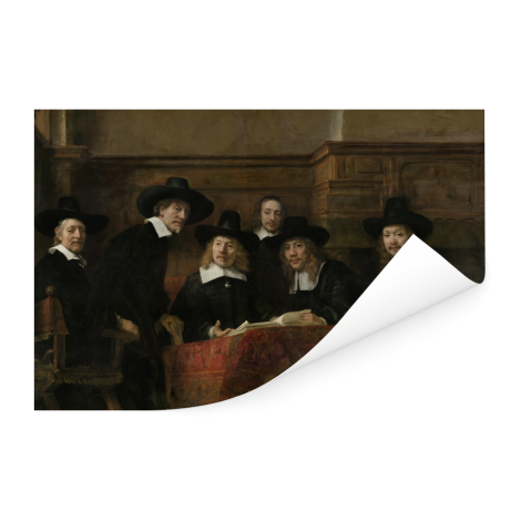 De staalmeesters - Schilderij van Rembrandt van Rijn Poster