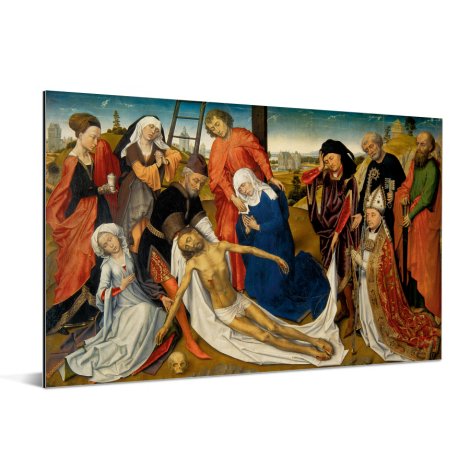 De bewening van Christus - Schilderij van Rogier van der Weyden Aluminium