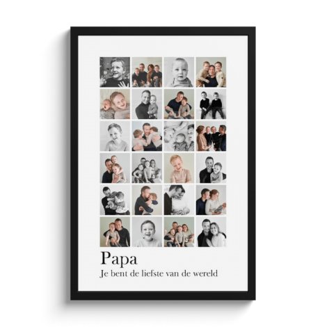 Foto in lijst - Collage Papa