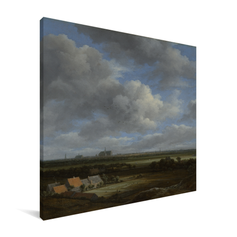 Gezicht op Haarlem uit het noordwesten - Schilderij van Jacob van Ruisdael Canvas
