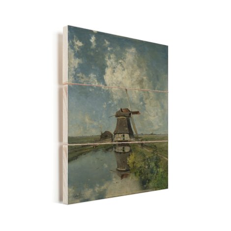 In de maand juli - Schilderij van Paul Joseph Constantin Gabriel Vurenhout met planken