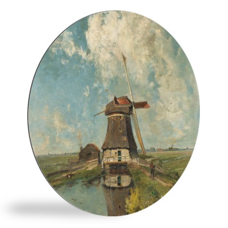 In de maand juli - Schilderij van Paul Joseph Constantin Gabriël wandcirkel 