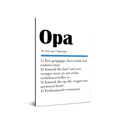 Vaderdag - Definitie Opa Aluminium