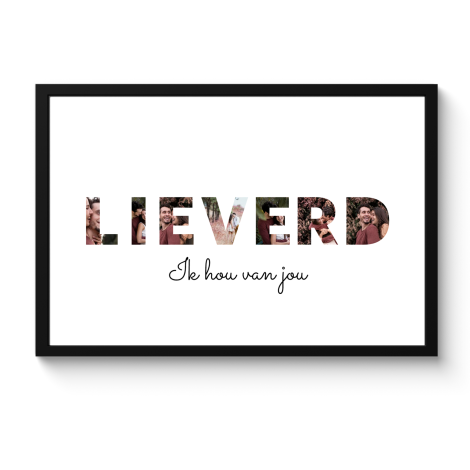 Letter collage lieverd