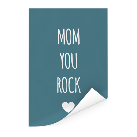 Moederdag - Mom you rock Poster