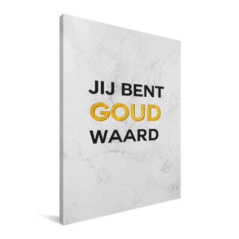 Moederdag - Jij bent goud waard Canvas