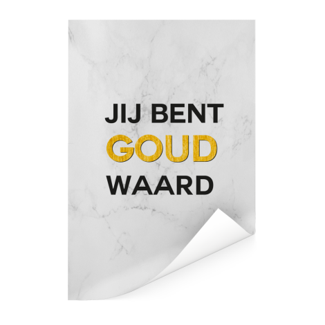 Moederdag - Jij bent goud waard Poster