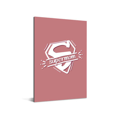 Moederdag - Moederdag cadeau Supermom roze Aluminium