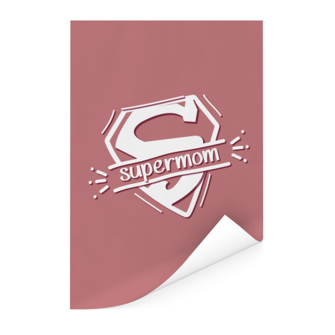 Moederdag - Moederdag cadeau Supermom roze Poster