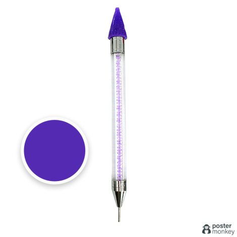 Paarse diamond painting pen