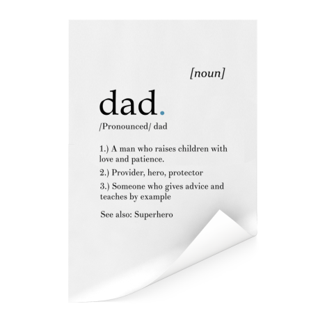 Vaderdag - Definitie Dad Poster
