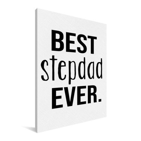 Vaderdag - Best stepdad ever Canvas