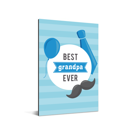 Vaderdag - Best grandpa ever Aluminium