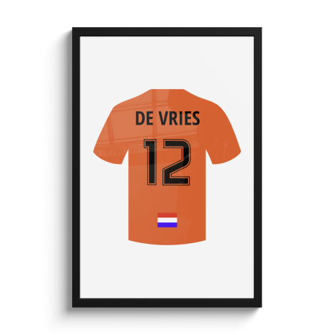 Foto in lijst - Voetbal shirtje