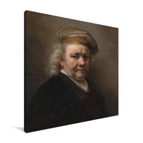Zelfportret - Schilderij van Rembrandt van Rijn Canvas