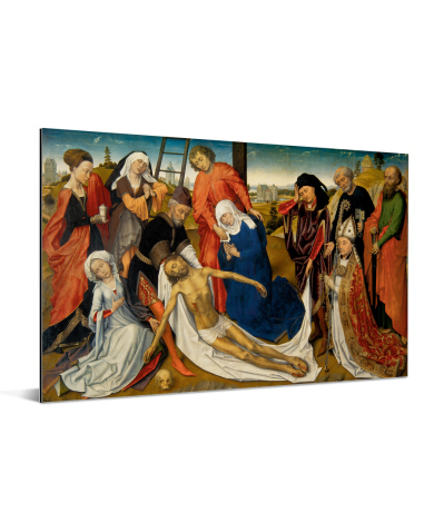 De bewening van Christus - Schilderij van Rogier van der Weyden Aluminium