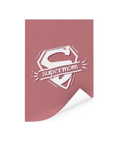 Moederdag - Moederdag cadeau Supermom roze Poster